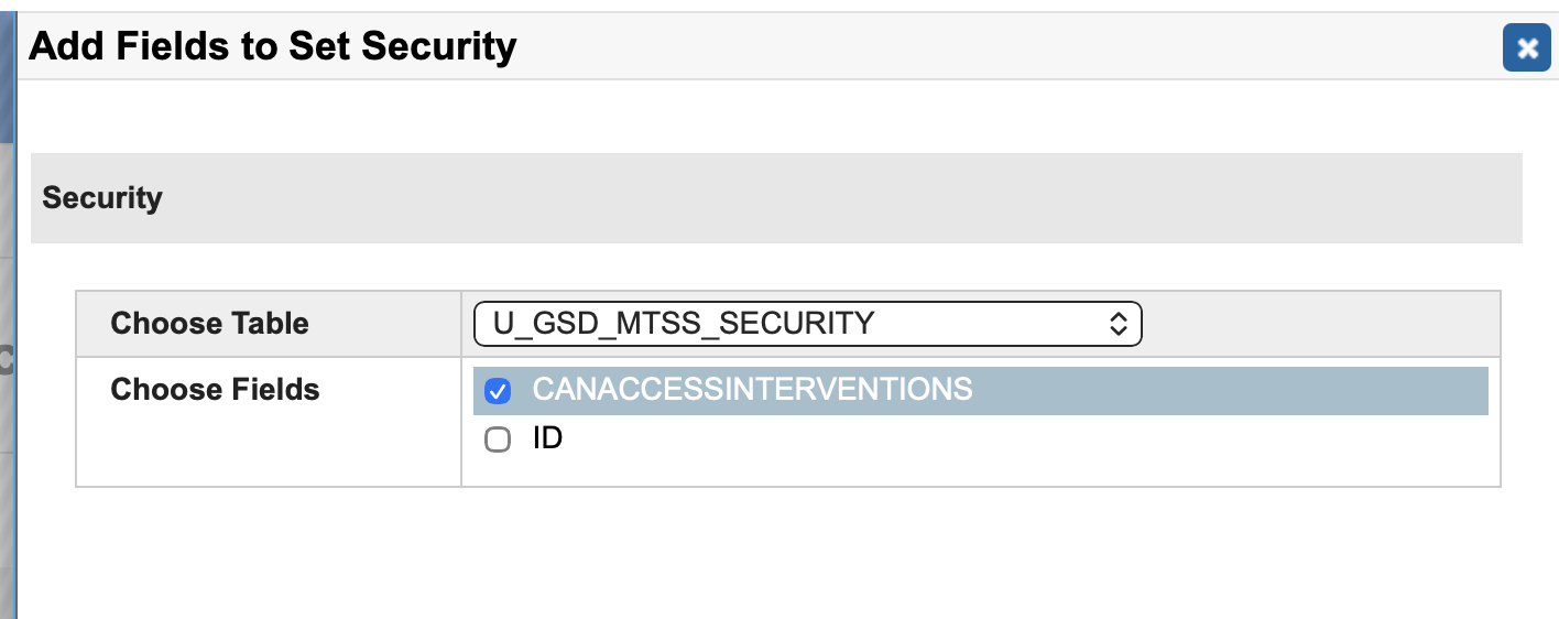 image showing the table and field name being selected.