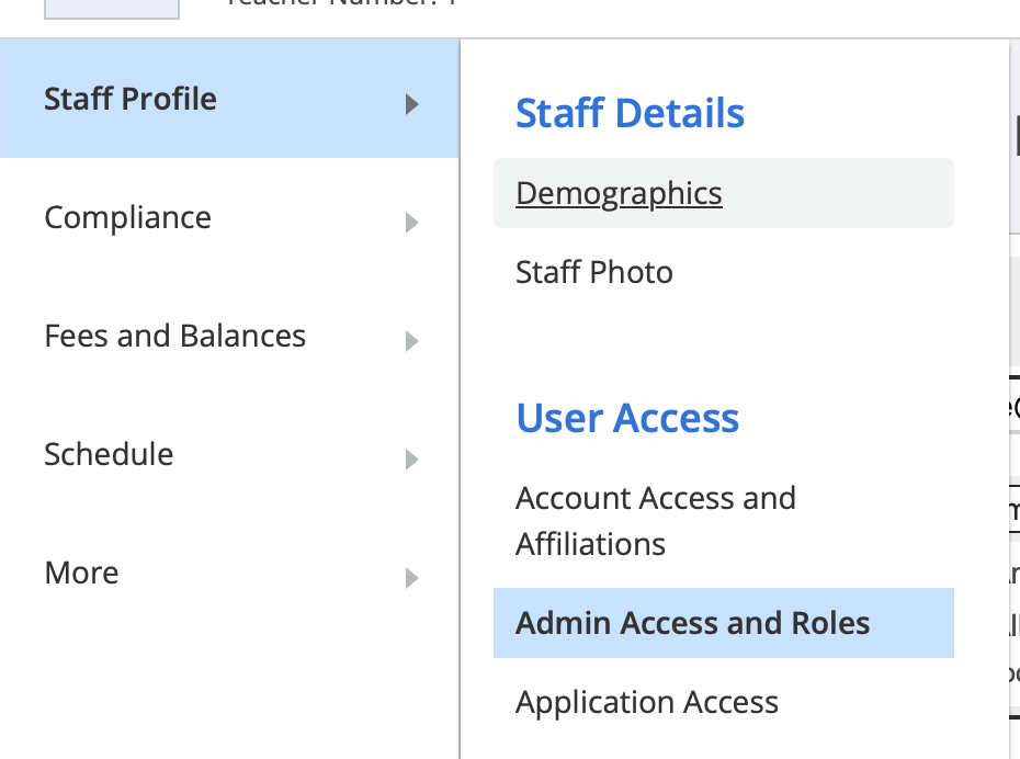 Image showing the click path through the navigation menus.