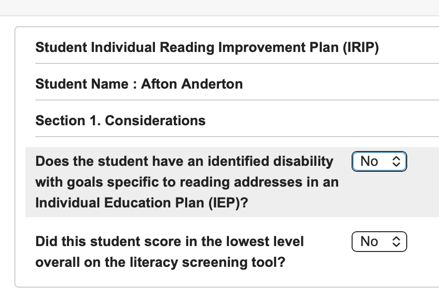 Image showing the menu options under the edit configuration button